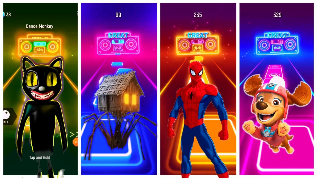 HOUSE HEAD HORROR 🆚 SPIDERMAN 🆚 PAW PATROL 🆚 CARTON CAT HORROR  #minions