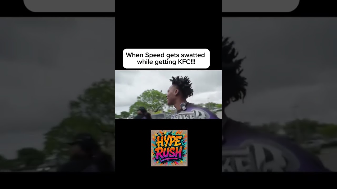 Speed got swatted while at KFC!!! 