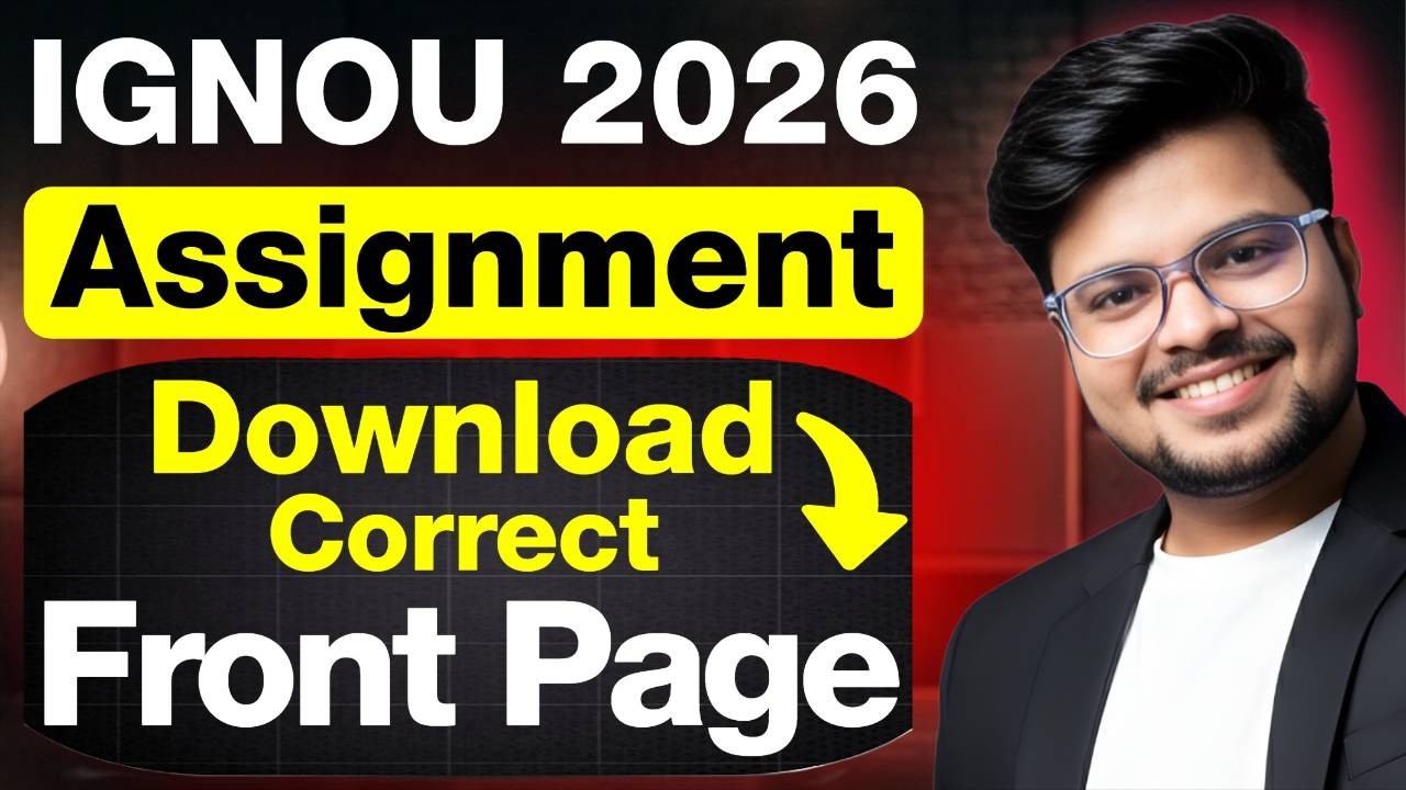 🚨 IGNOU Assignment Front Page 2026 Download: Correct Format + Avoid These Mistakes!