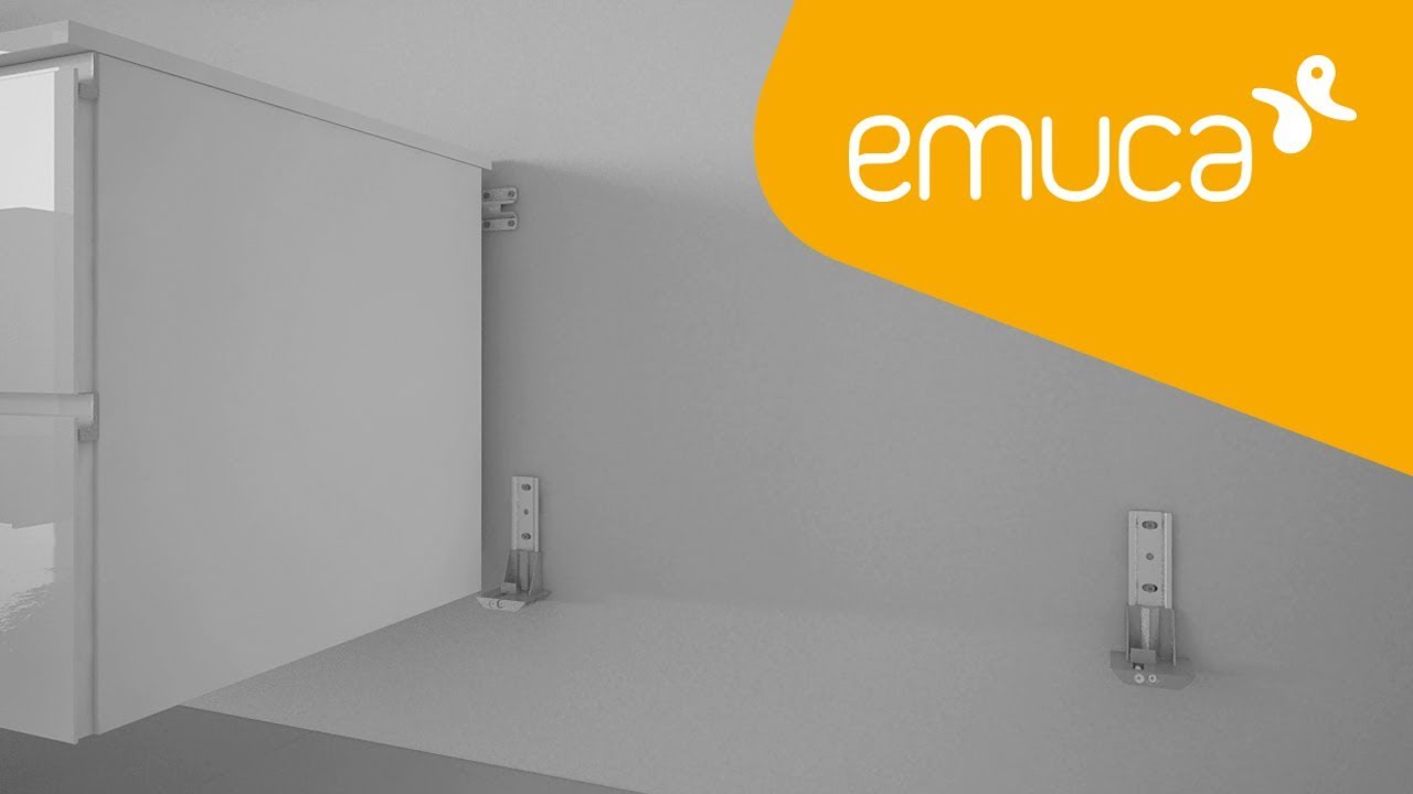 Cómo instalar un mueble suspendido a la pared con el colgador Strong - Emuca