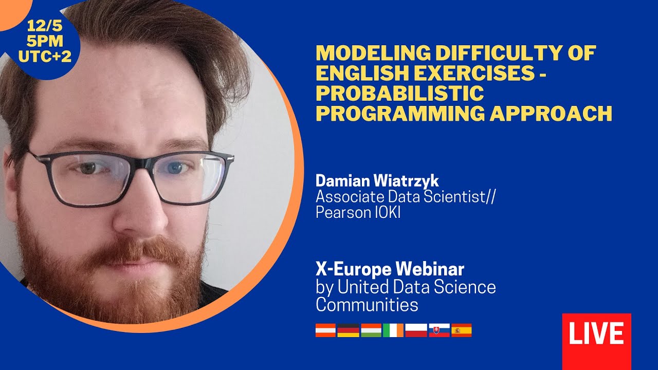 Modeling difficulty of English exercises - probabilistic programming approach