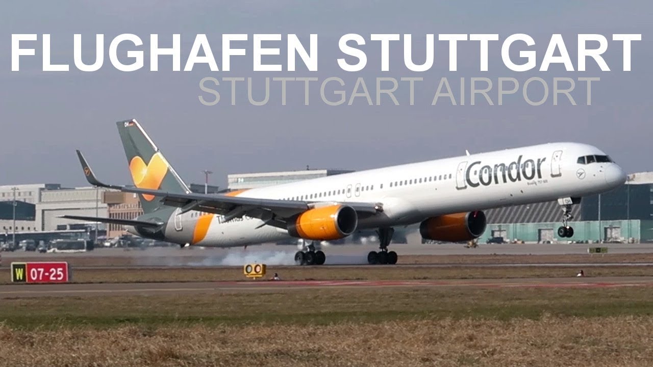FLUGHAFEN STUTTGART ✈️ | Starts, Landungen & Vorfeldaction