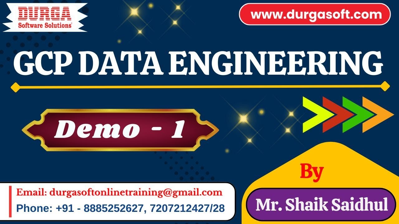 GCP DATA ENGINEERING tutorials || Demo - 1 || by Mr. Shaik Saidhul On 21-01-2026 @9:30PM (IST)