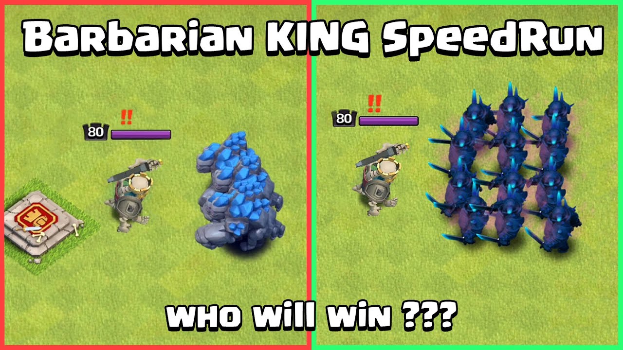 Barbarian KING SPEEDRUN | Clash of Clans