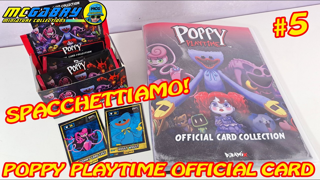 POPPY PLAYTIME OFFICIAL CARD COLLECTION N 5 SPECCHETTIAMO A CACCIA DELLE CARTE RARE   UNBOXING