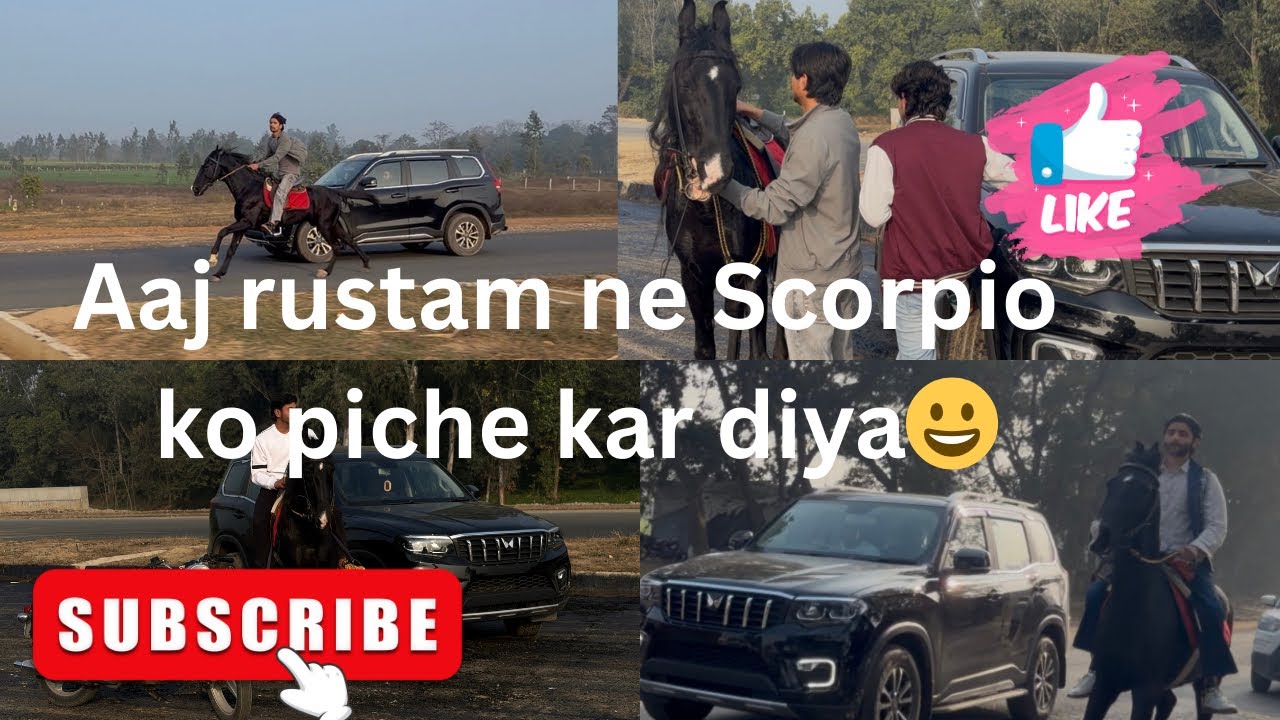 |Aaj rustam ne Scorpio ko piche kar diya 😀| Maza aa Gaya 🐎