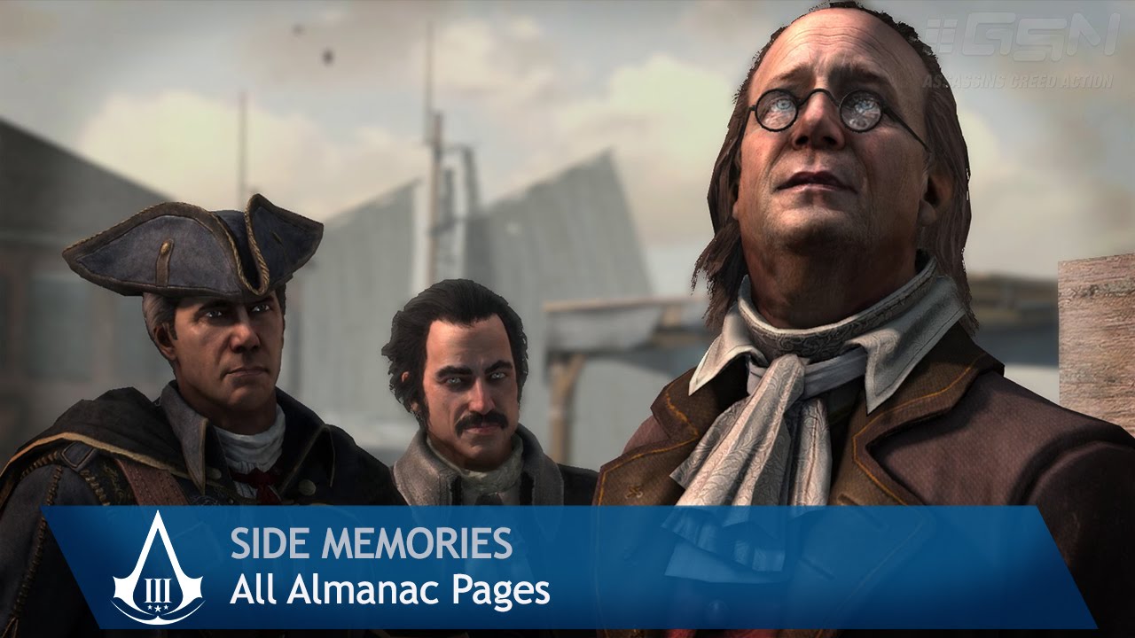 Assassin's Creed 3 - Side Memories - All Almanack Pages