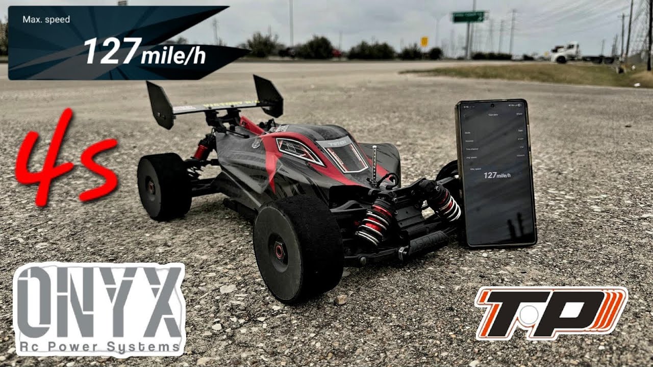 Arrma Typhon 6s … 127 mph on 4s speed run