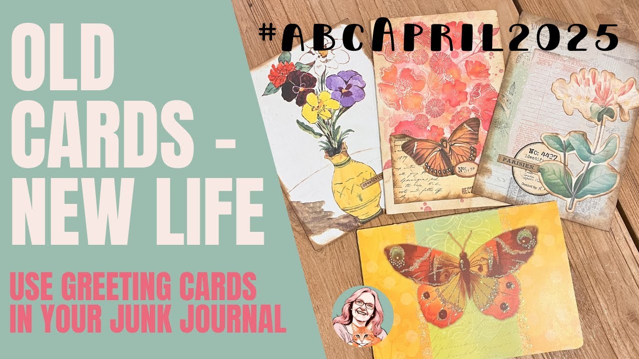 G is for Greeting Cards | Upcycle Greeting Cards ♻️ | 3 Creative Junk Journal Ideas 📓 #abcapril2025