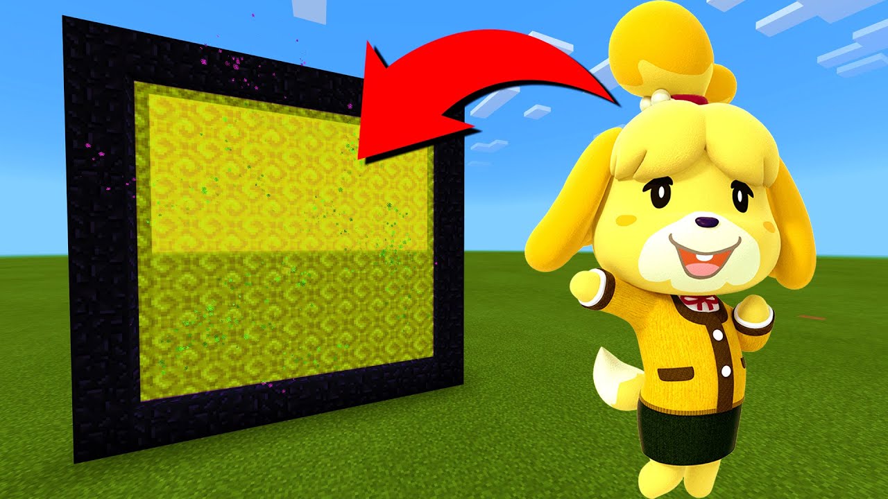 How To Make A Portal To The Animal Crossing Dimension in Minecraft!