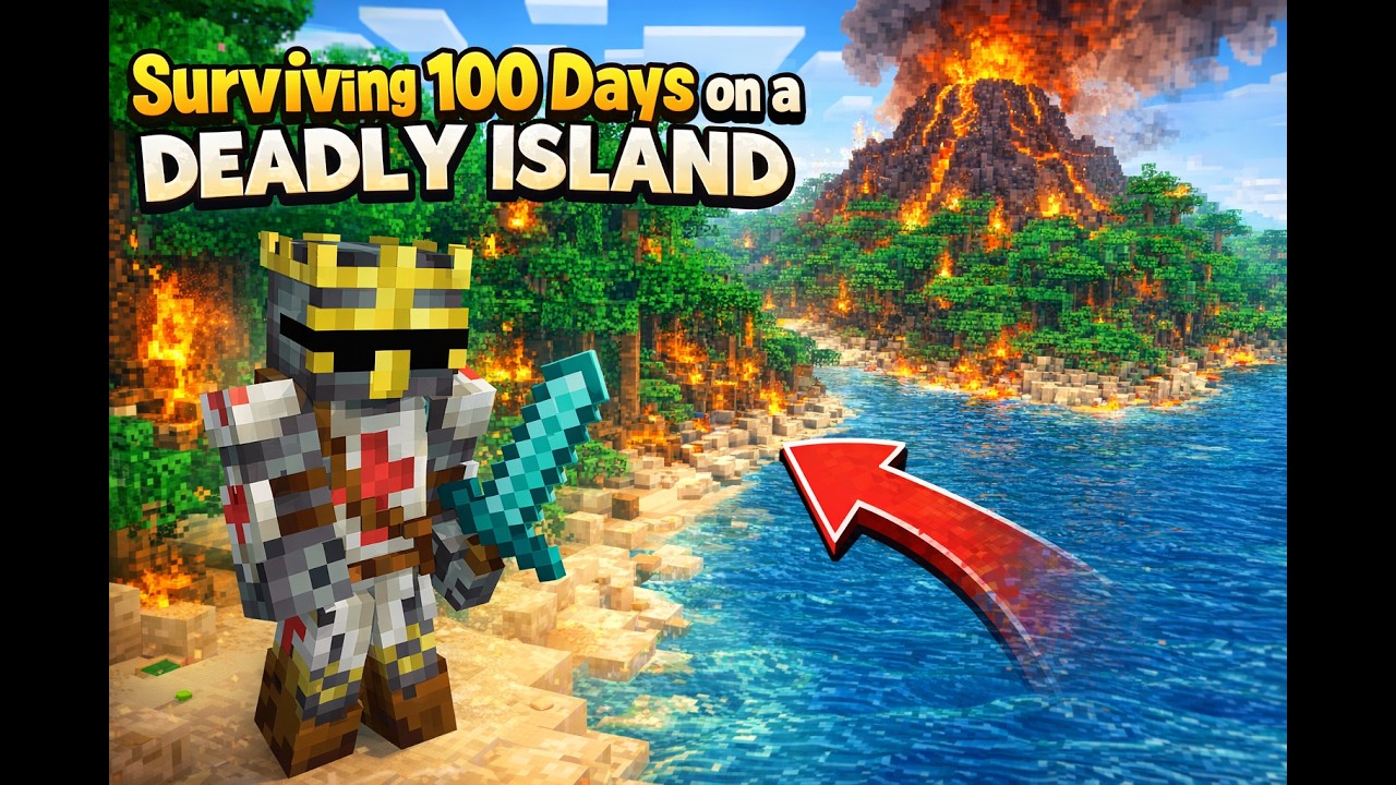 Surviving 100 Days on a Deadly Island Before I Can Escape!