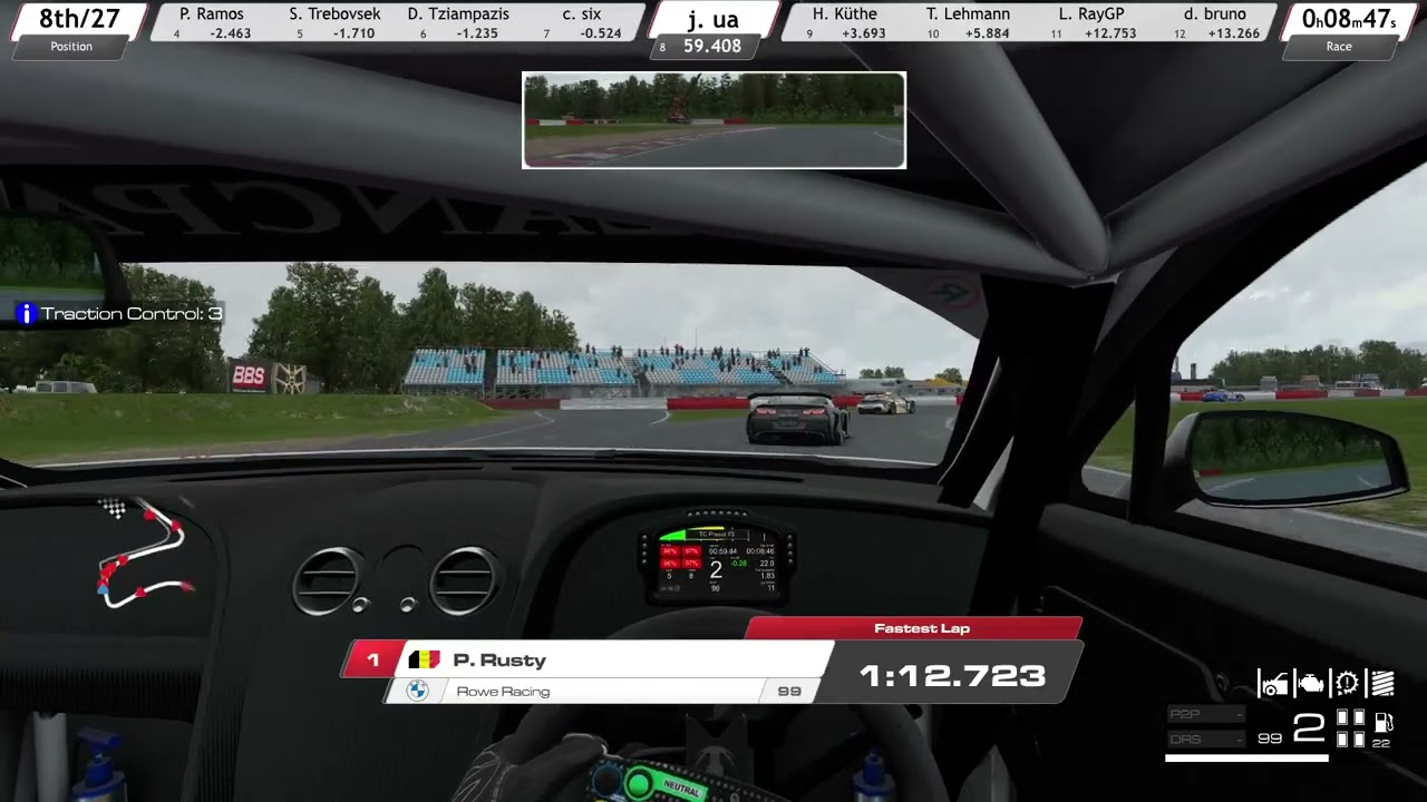 Worked a lot with Tsiampazzis in this race =) RaceRoom Racing (Mantorp) race BENTLEY CONTINENTAL GT3