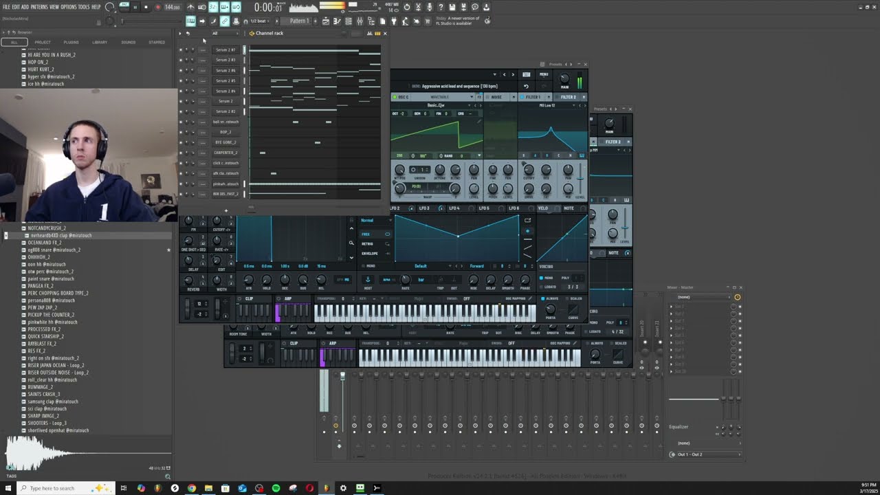 making 3 beats with Serum 2