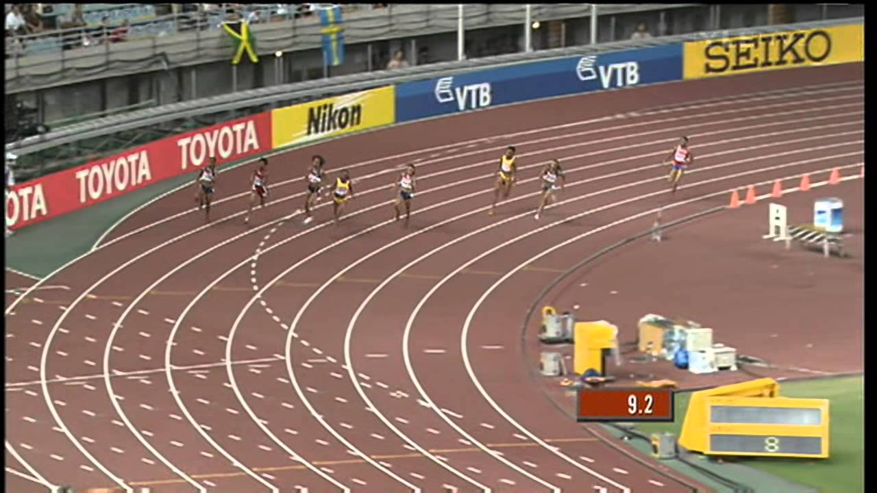 Women's 200m final - Osaka 2007 - 50 fps
