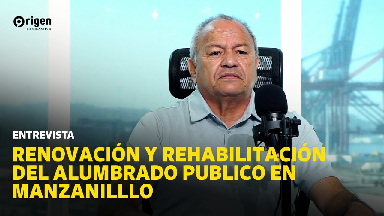 Alberto Nando Quintal Director de Servicios Públicos: renovación del alumbrado publico en Manzanillo