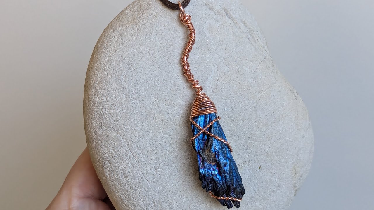 Witch Broom Wire Wrapped Halloween Pendant Tutorial