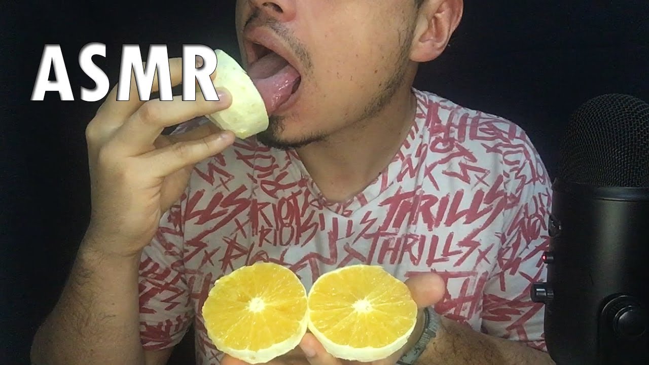 ASMR LAMIENDO NARANJAS (Sonidos Intensos) | JDIEGO COME