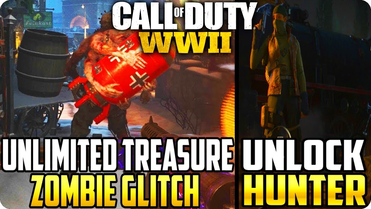 WW2 Zombie Glitches: Unlimited Treasure Zombie Glitch To Unlock Hunter Character - The Final Reich