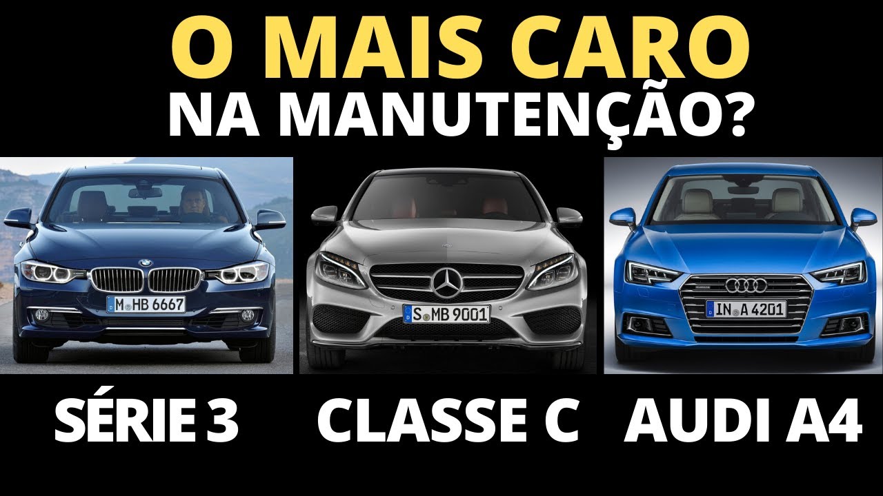 O MAIS CARO DE MANTER: AUDI, BMW OU MERCEDES