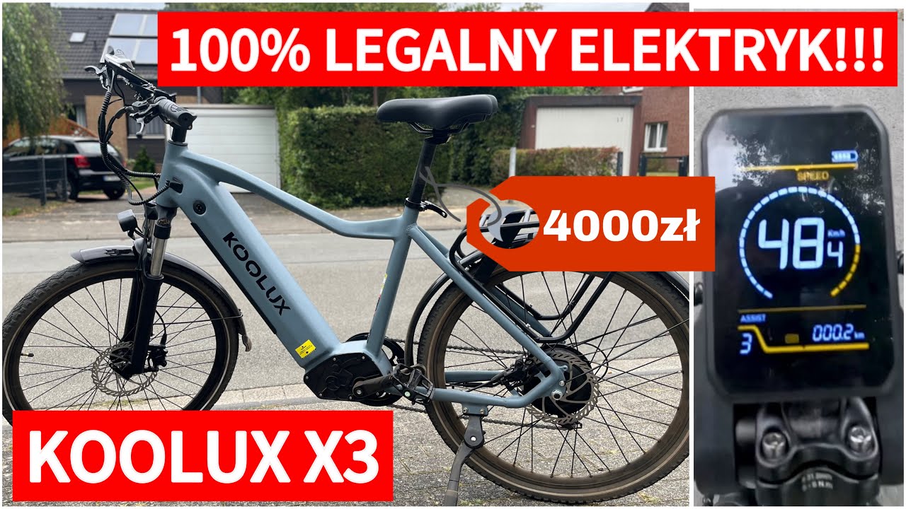 Nowość na rynku rowerów elektrycznych!!! KOOLUX X3.