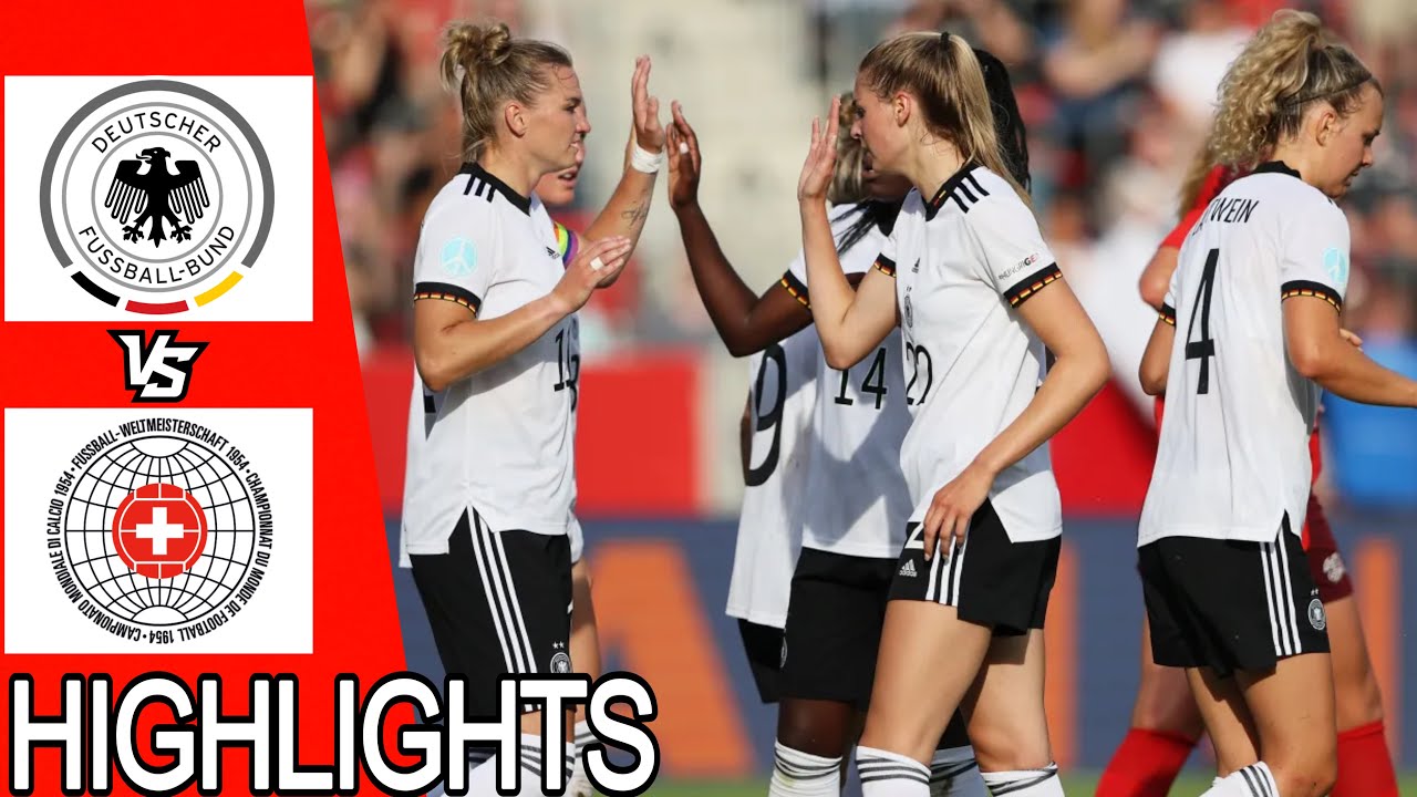 Germany vs Switzerland | Extended Highlights | Women's International Friendly | 24 June, 2022