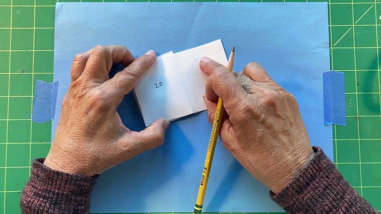 How to plan the orientation of your simple accordion book.