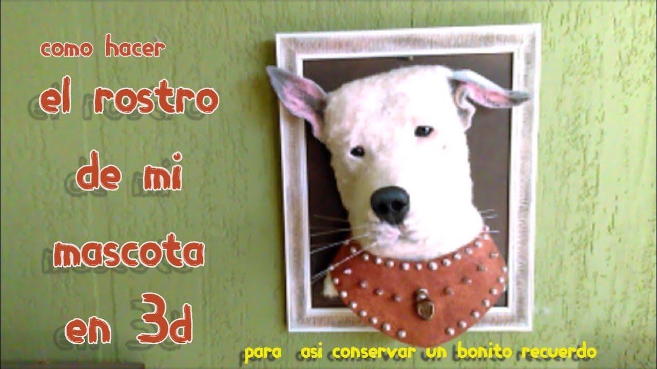 COMO HACER un cuadro en RELIEVE 3D de mi mascota 2021