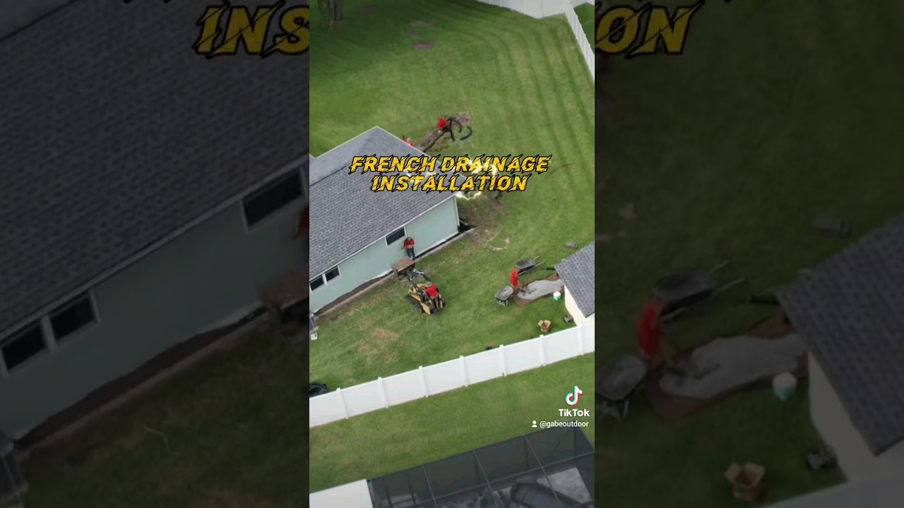 Watch as our expert team at Gabe Home & Outdoor installs a French drainage system in Winter Garden