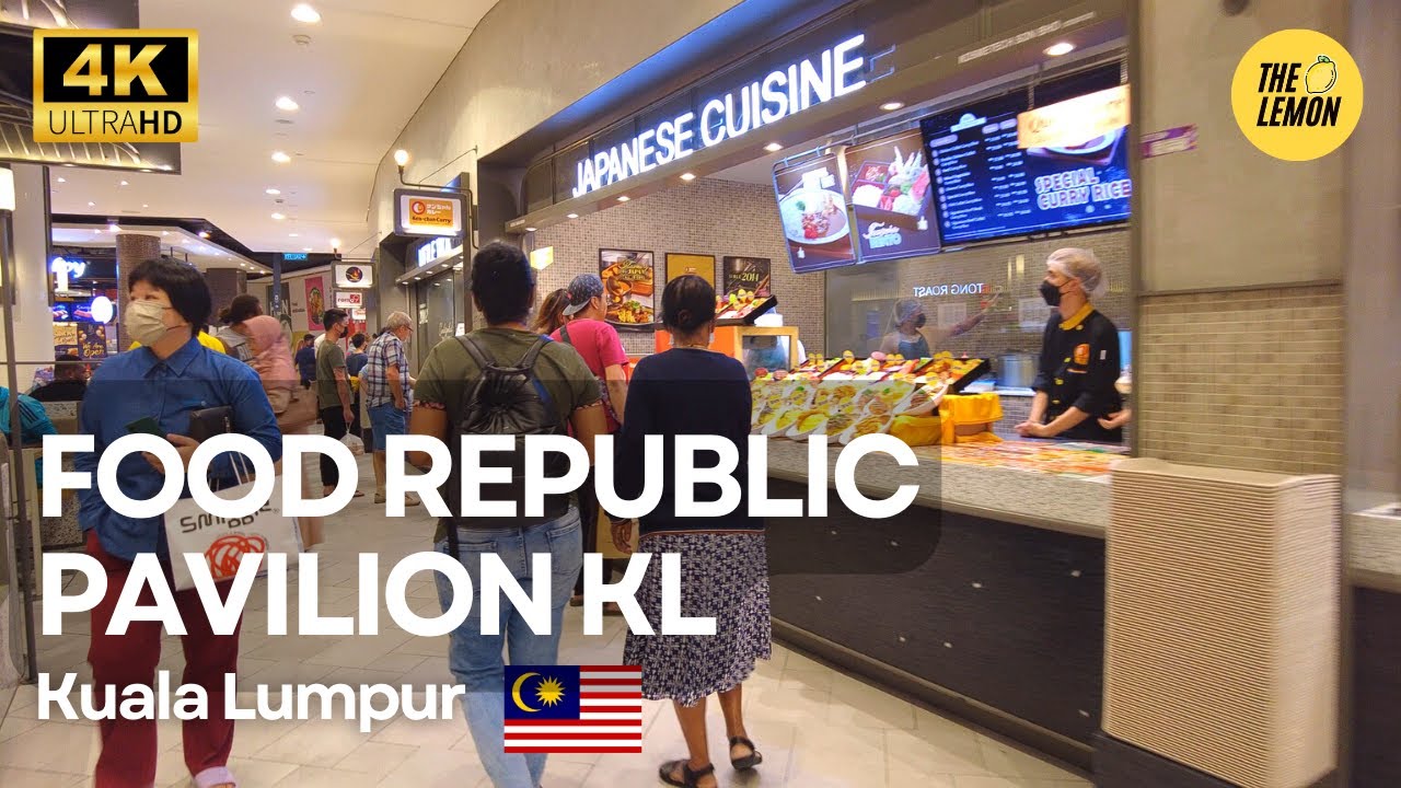 Food Republic Pavilion Kuala Lumpur | Shopping Mall Food Court KL Malaysia Walking Tour [4K HDR]