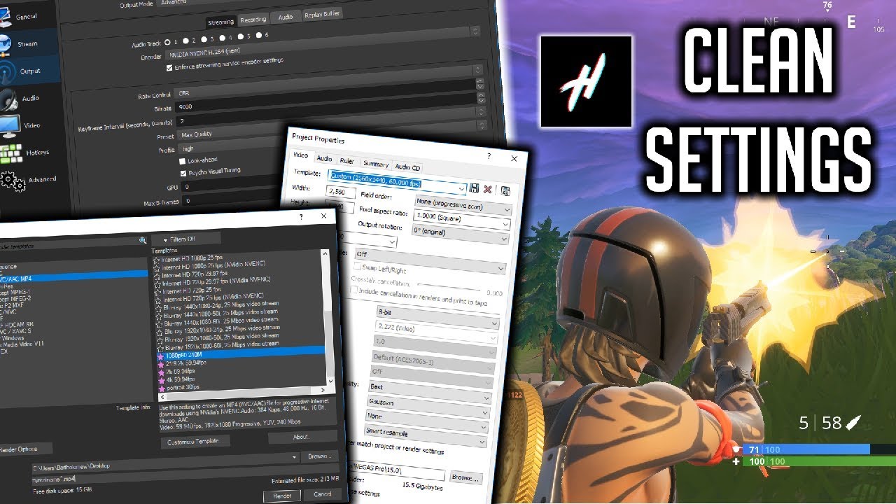 Updated Recording And Render Settings | Hops' 240fps Settings