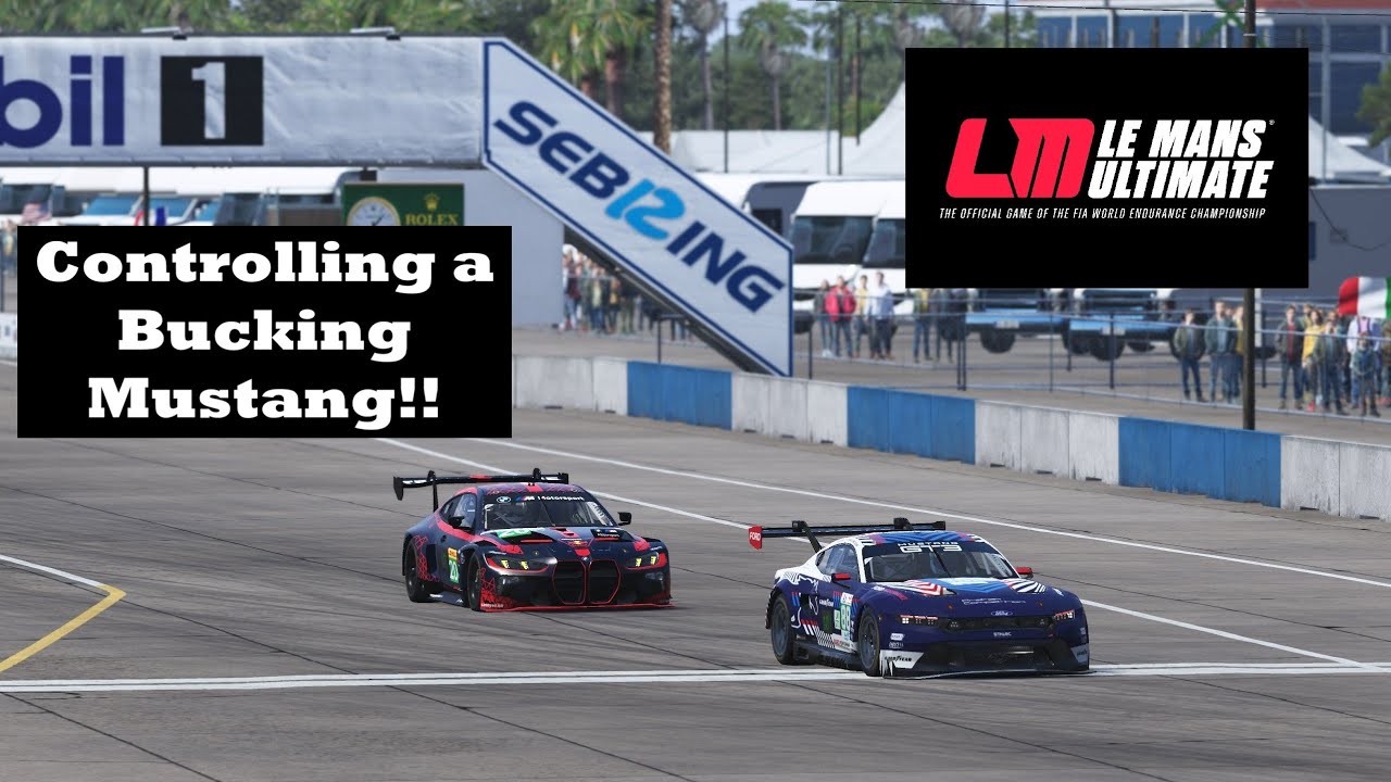Controlling a Bucking Mustang!! | GT3 @ Sebring | Le Mans Ultimate (LMU)