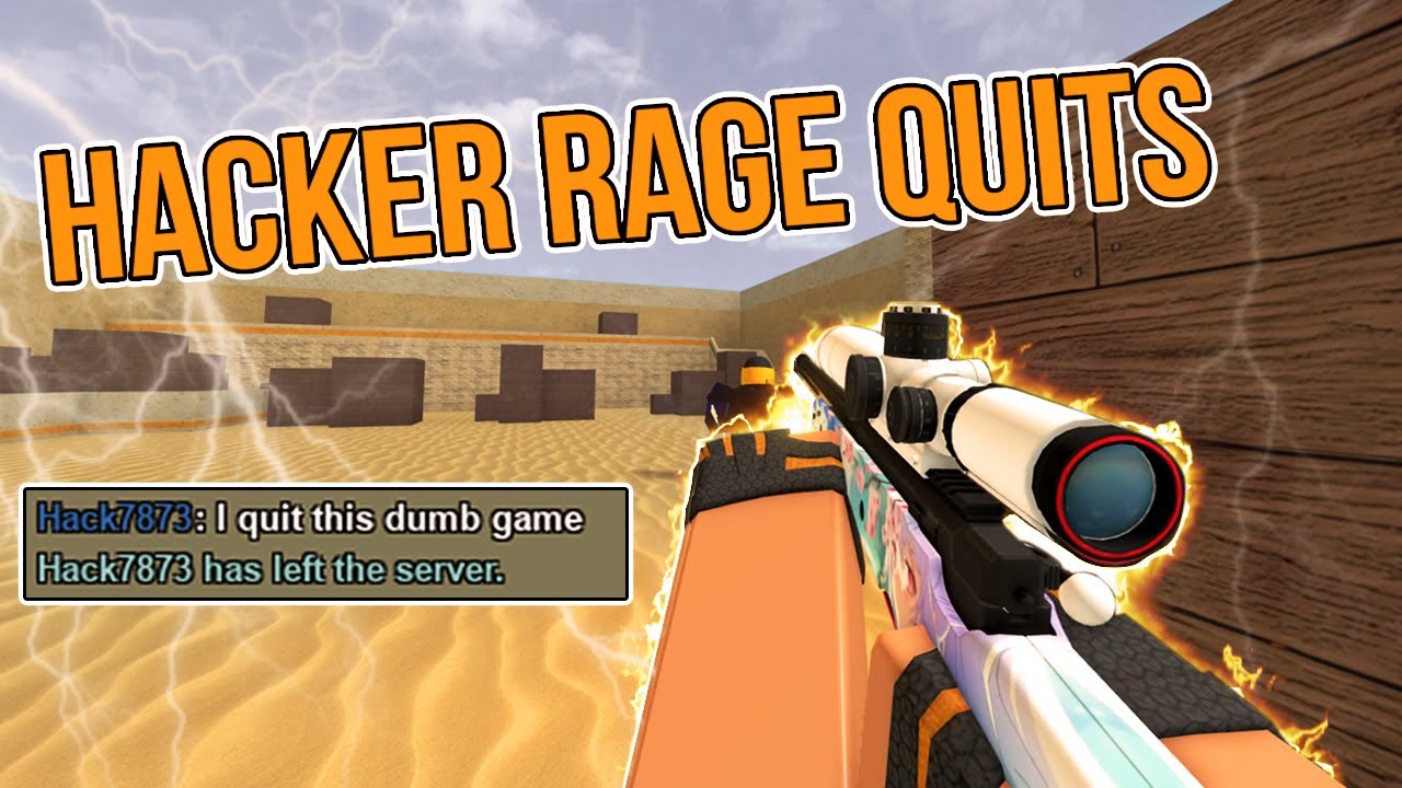 HACKER RAGE QUITS DURING 1v1 IN COUNTER BLOX