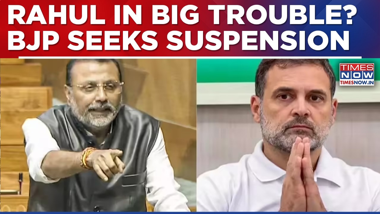Rahul Gandhi In Trouble? BJP's Nishikant Dubey Submits Notice To LS Speaker Seeking LoP
