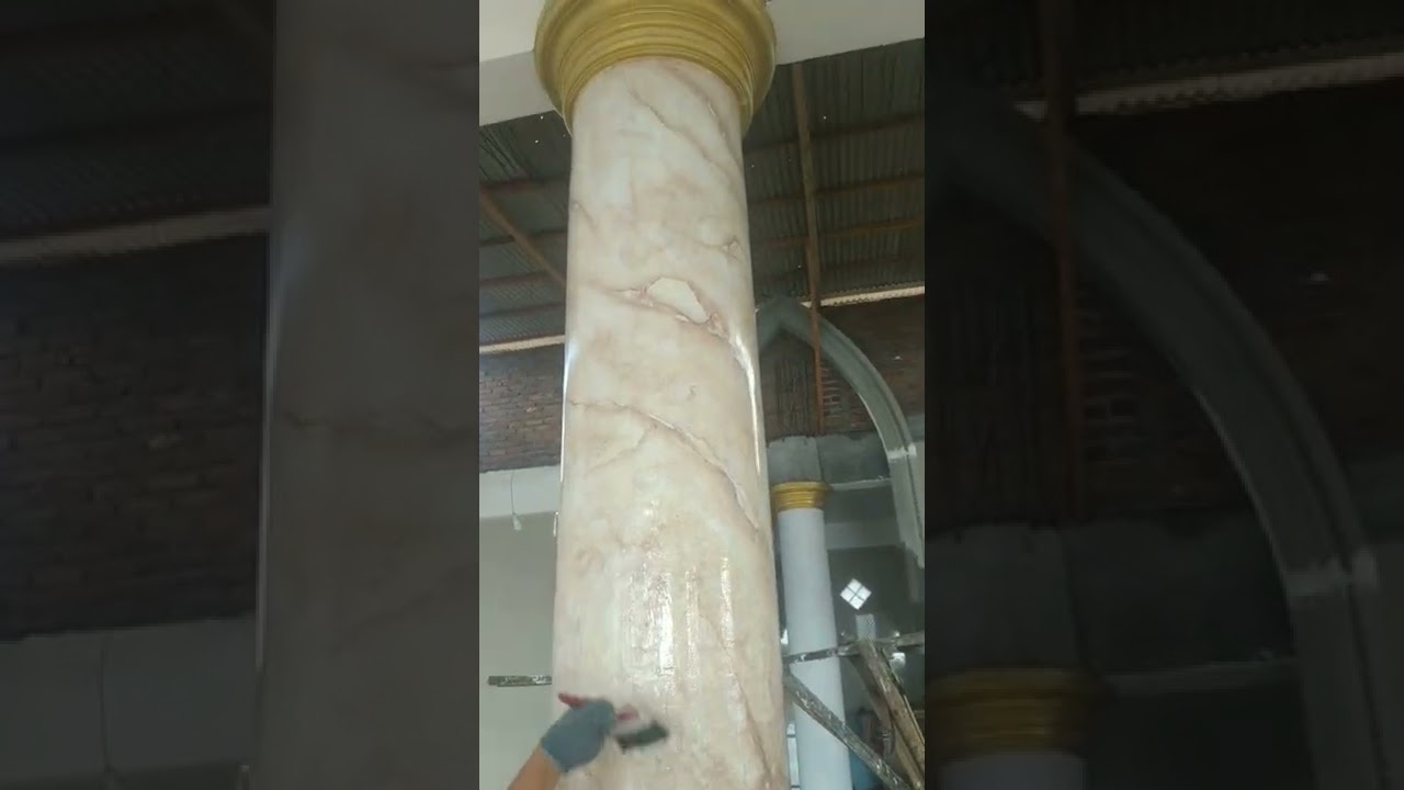 FINISHING CAT MOTIF MARMER MENGGUNAKAN CLEAR PROPAN