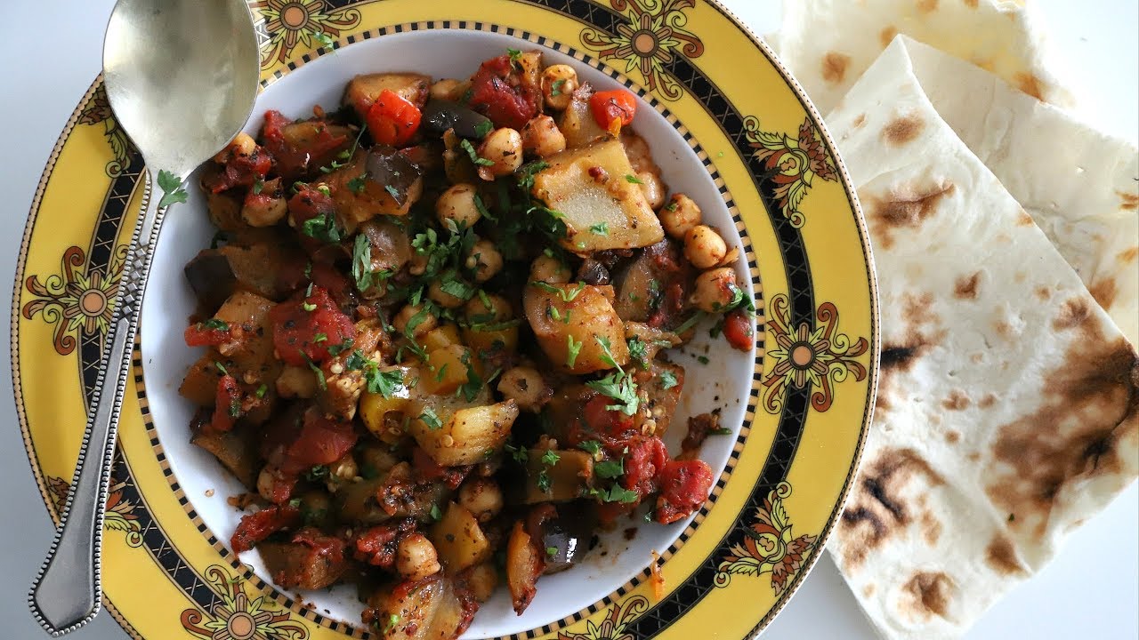 Smbukov Mantchik - Eggplant Chickpea Stew - Armenian Cuisine - Heghineh Cooking Show