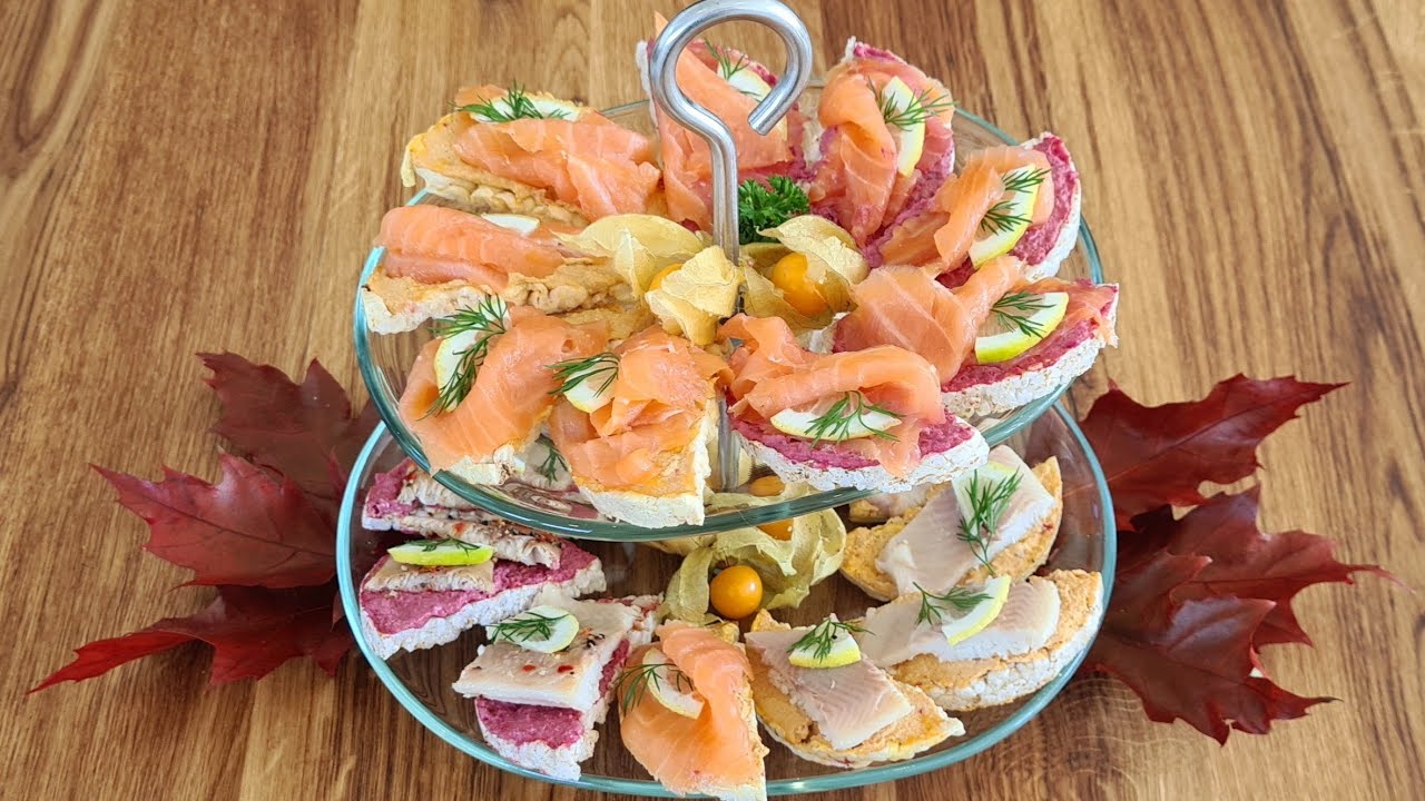 Gluten- und laktosefreie Canapés / Appetithäppchen / Appetizers / Fingerfood / Party-Snacks 😋