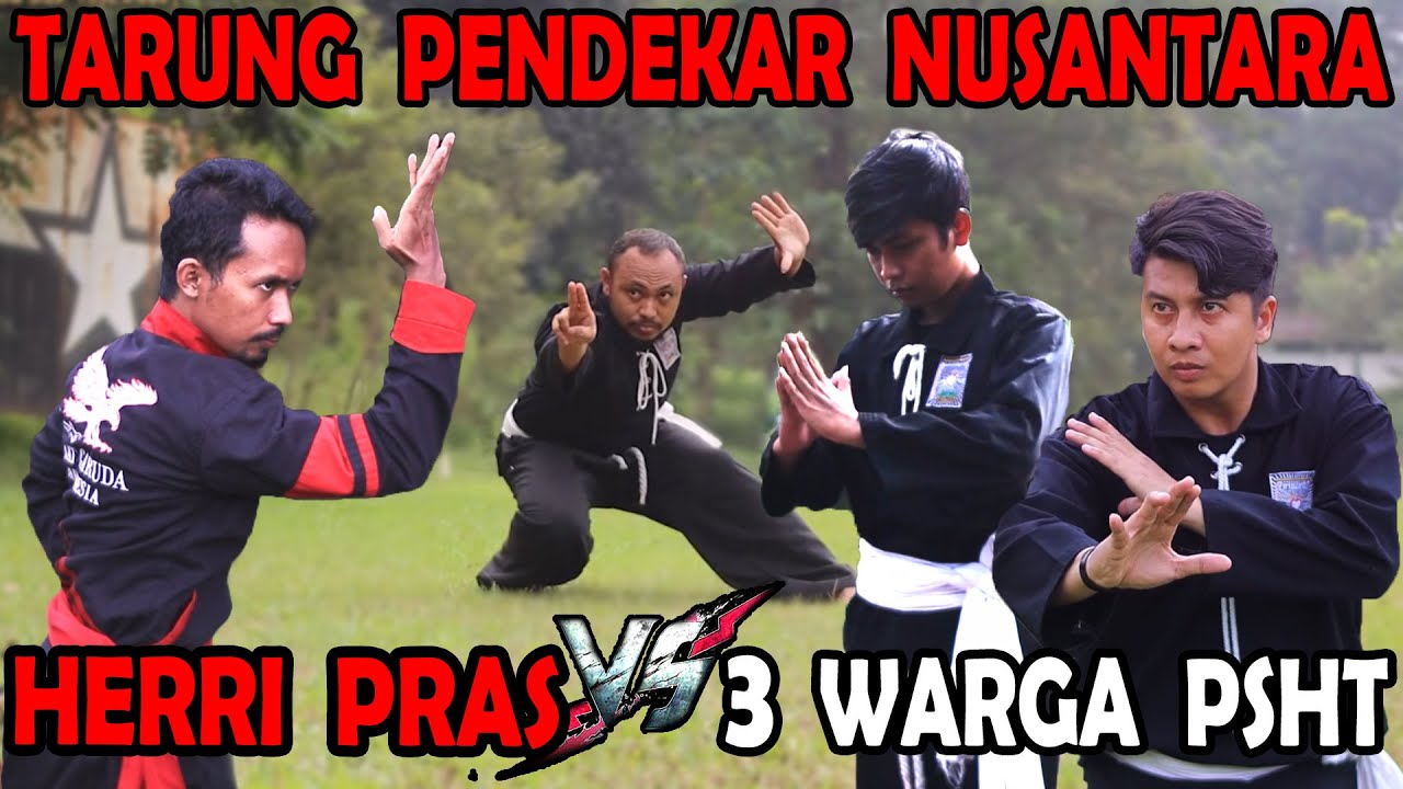 HERRI PRAS VS 3 WARGA PSHT  {TARUNG LAGA PENDEKAR SILAT NUSANTARA} full video