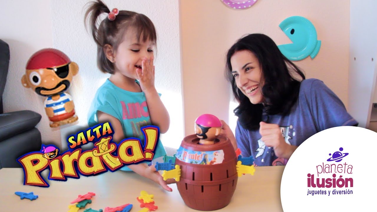 SALTA O PINCHA AL PIRATA. Juego de mesa infantil para niños. Videos infantiles.