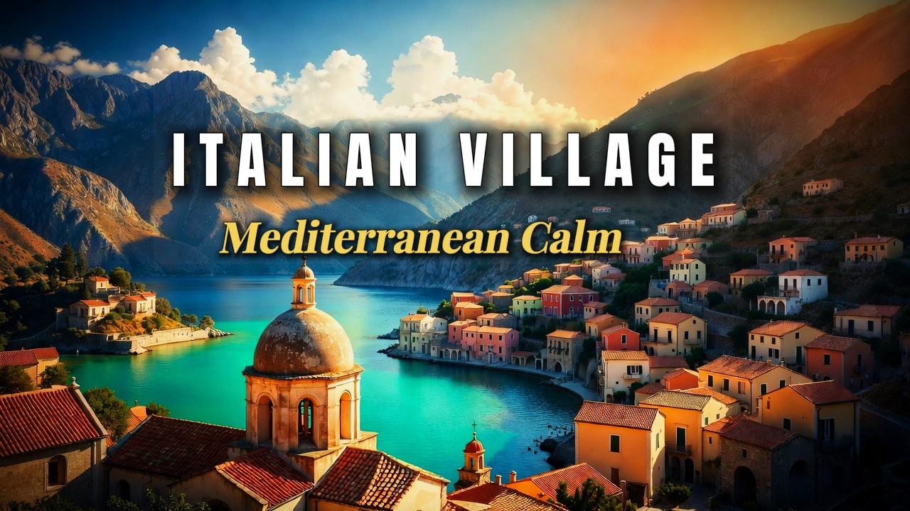 Peaceful Italian Village | Relaxing Mediterranean Instrumental Music