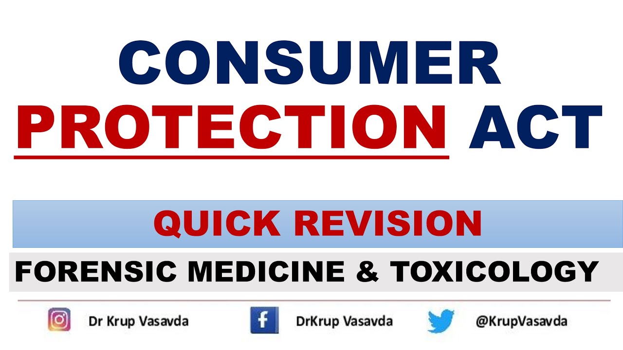 Consumer Protection Act 1986/2019 | CPA | Dr Krup Vasavda