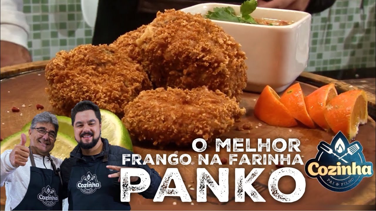 O MELHOR FRANGO A PASSARINHO CROCANTE NA FARINHA PANKO | COZINHA PAI E FILHO
