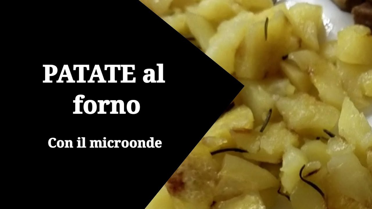Patate al forno con il microonde