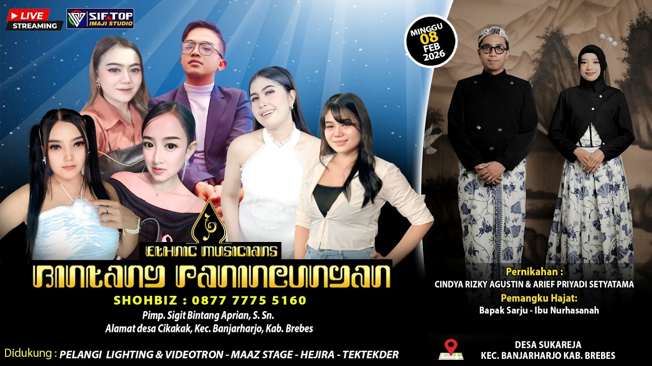 🔴 LIVE SIANG! Ethnic Musicians BINTANG PANINEUNGAN | Sukareja Banjarharjo Brebes