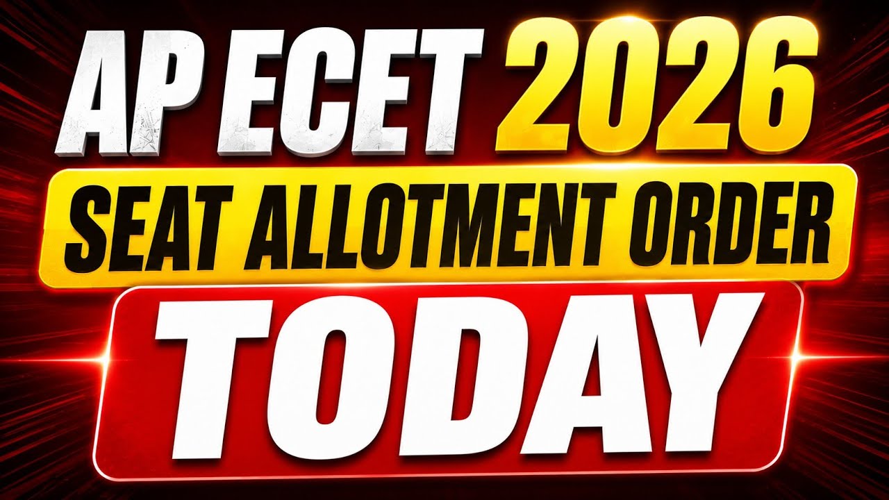 AP ECET 2026  SEAT ALLOTMENT ORDER TODAY| #APECETSEATALLOTMENTORDER