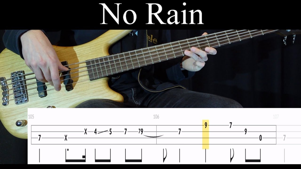 No Rain (Blind Melon) - Bass Cover (With Tabs) by Leo Düzey