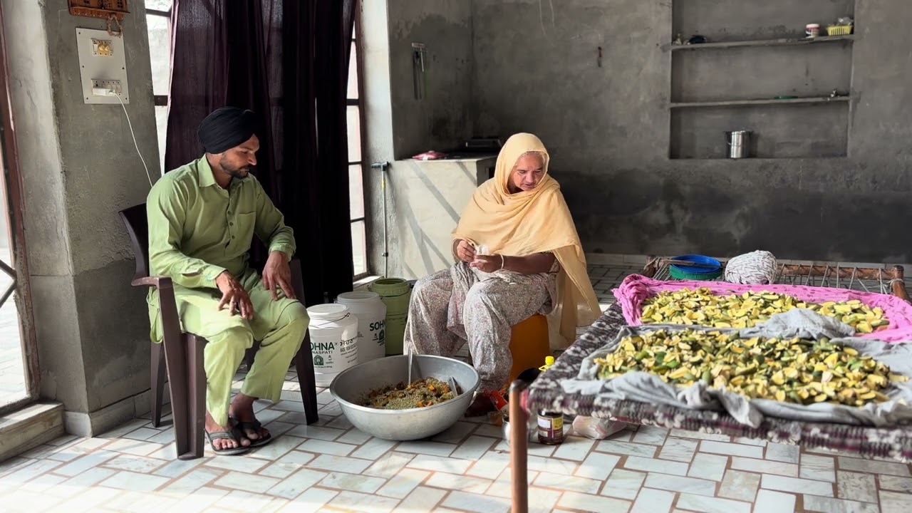 ਅੰਬ ਦਾ ਅਚਾਰ ll punjabi vlog 2025 ll pendu vlog Mansa ll@Penduvlogsmansa