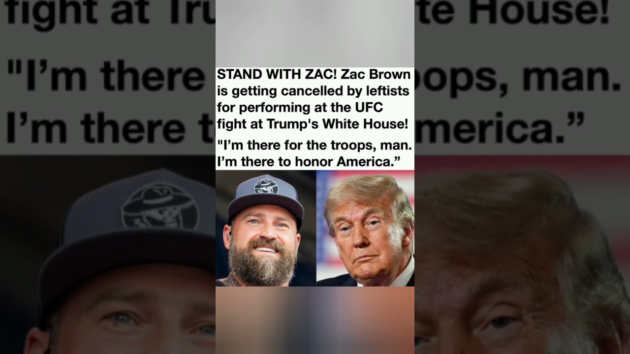 Zac Brown&rsquo;s performance sparks reactions 🇺🇸🎶 #ZacBrown #Music #UFC #America #Politics #Debate #Viral