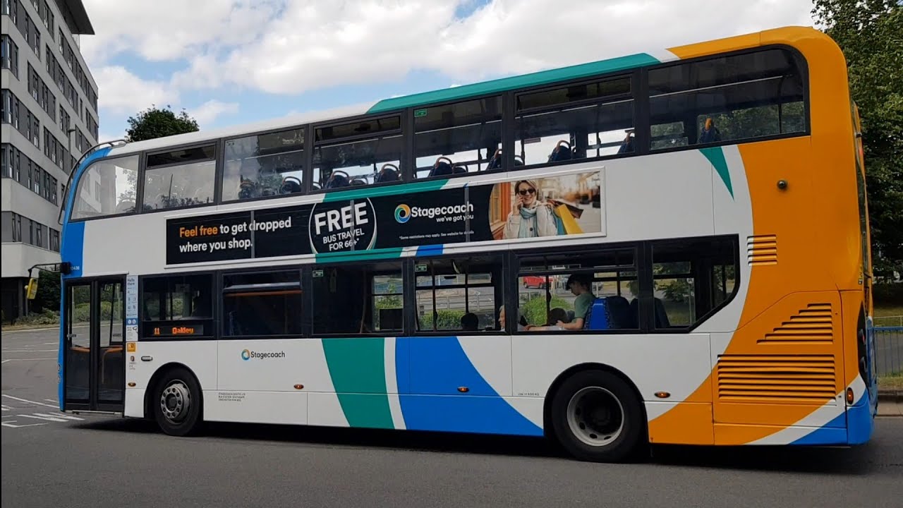 Full Ride: Bus Route 11 Basingstoke - Oakley 🔄. Stagecoach Enviro400 MMC 10436 (SK15 HCY)
