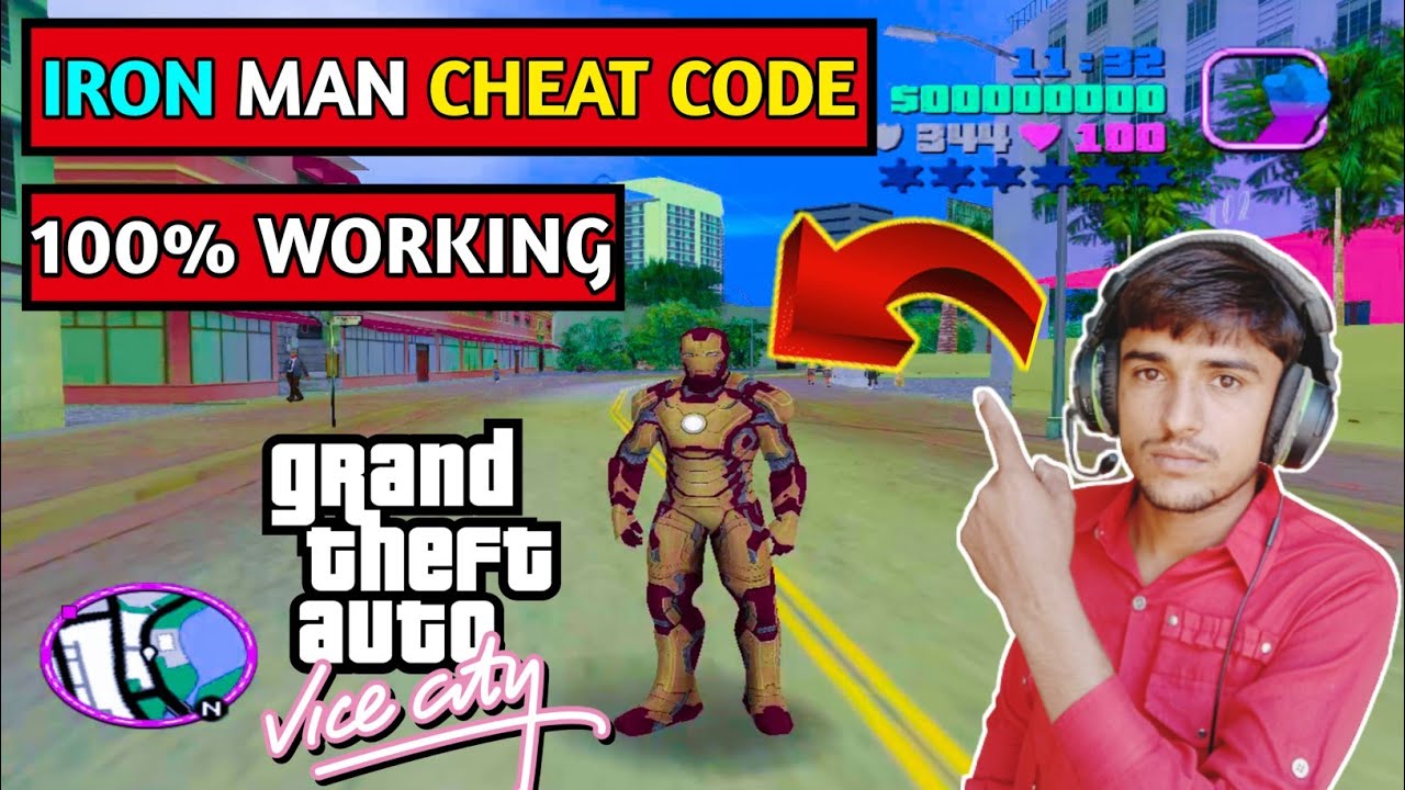 Gta Vice City |Iron-Man |Cheat Code | Iron man cheat for pc | Gta vc iron man mods | Shakirgaming|