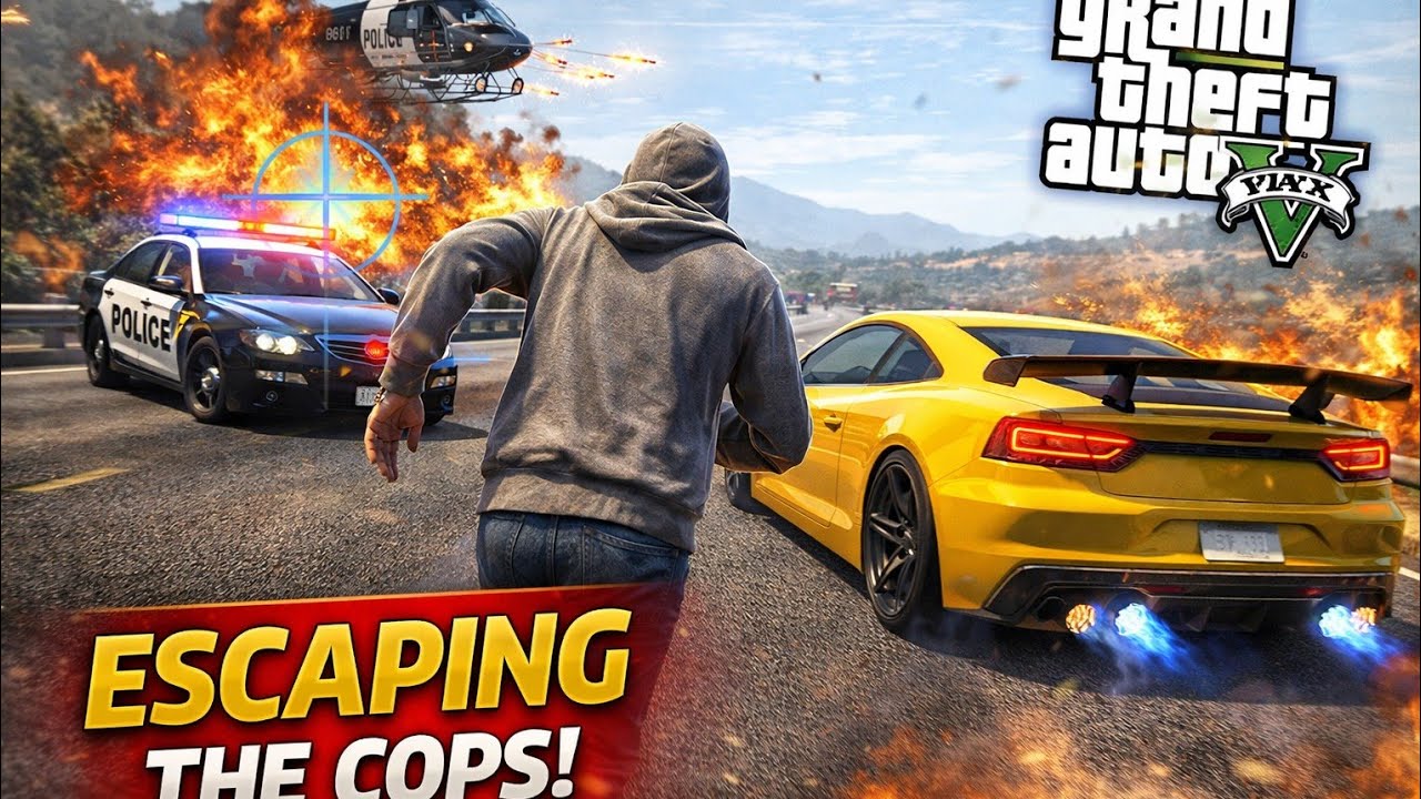 ESCAPED FROM POLICE IN VERY DANGEROUS SITUATION ? #viral #gameplay
